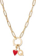 Brook and York Cameron Initial Heart Charm Necklace