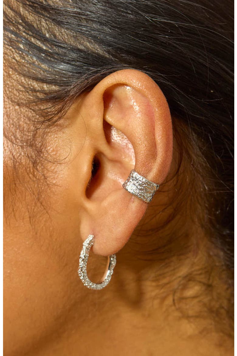 Hula Ear Cuff in 925 Sterling Silver, Alternate, color, Sterling Silver