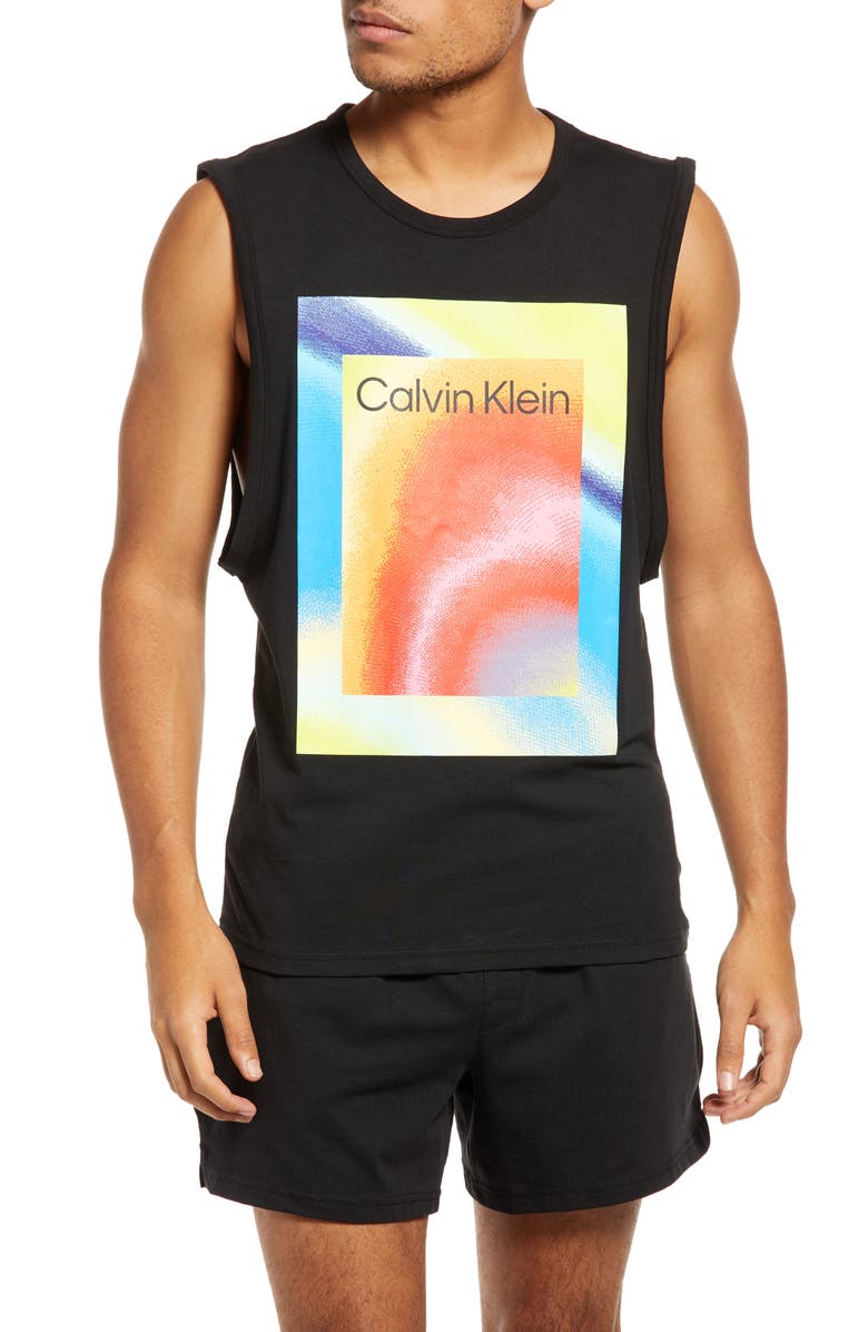 Calvin Klein Men's Reimagined Heritage Pride Graphic Sleep Tank, Main, color,
