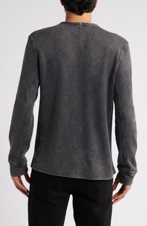 Rails Soto Henley Washed Black In Gray