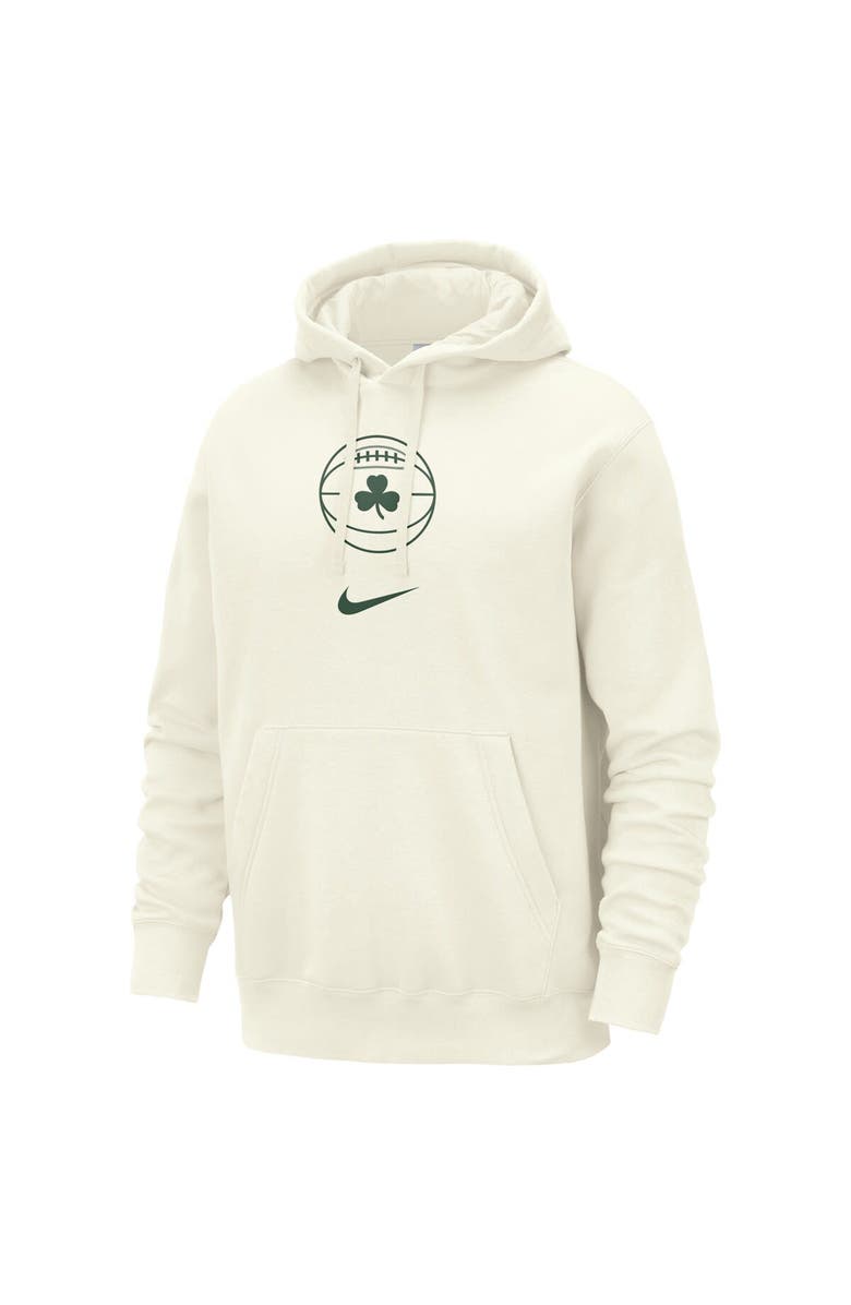 Nike Men's Nike Cream Boston Celtics 2023/24 City Edition Essential Club Pullover Hoodie, Alternate, color, 