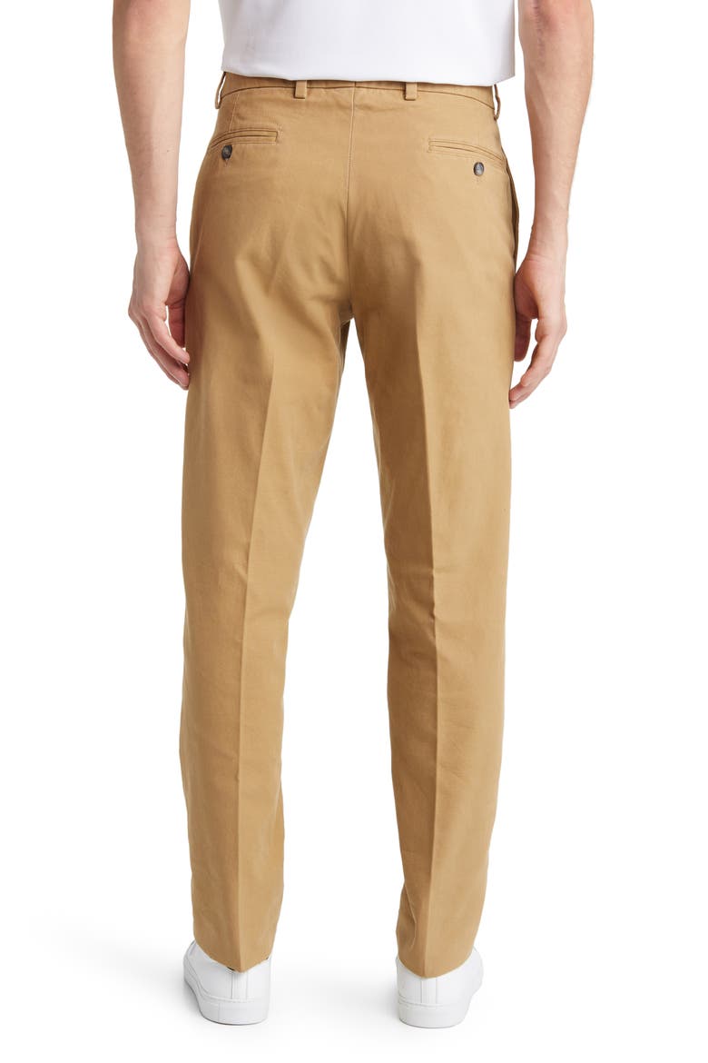 Charleston Flat Front Khakis, Alternate, color, BRITISH TAN
