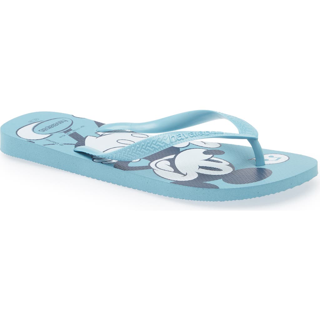 Havaianas X Disney Tranquility Flip Flop In Tranquility Blue