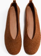 H&M Braided Leather Ballet Flats