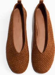 H&M Braided Leather Ballet Flats