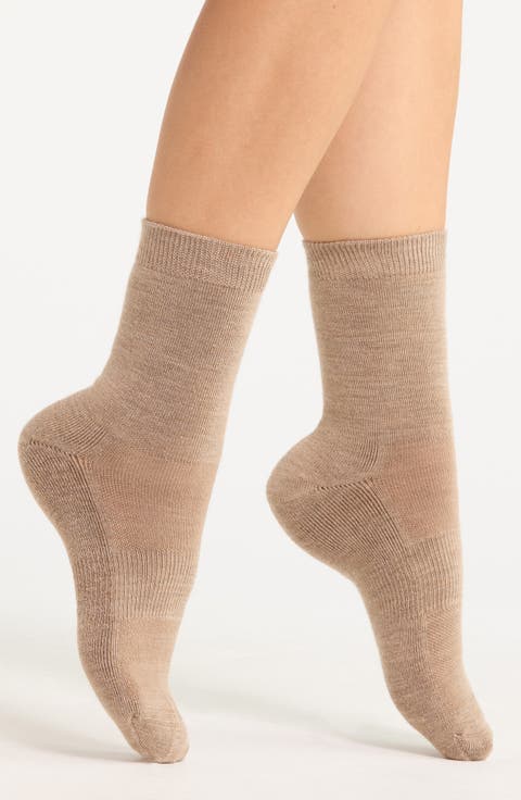 Merino Wool Blend Crew Socks