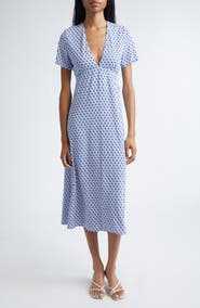 Max Mara Bchorigano Beachwear Geo Print Midi Dress