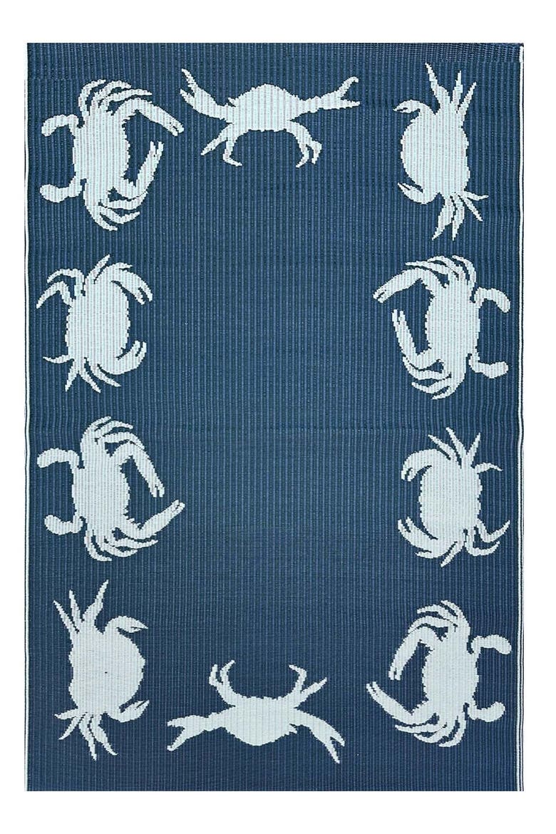 Crab Blue & Teal, Main, color, blue and teal