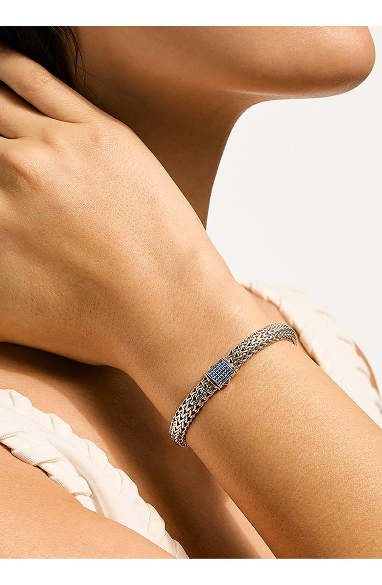 John Hardy Icon Bracelet, Sterling Silver, Alternate, color, Blue Sapphire