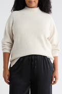 NORDSTROM RACK Mock Neck Raglan Sleeve Sweater