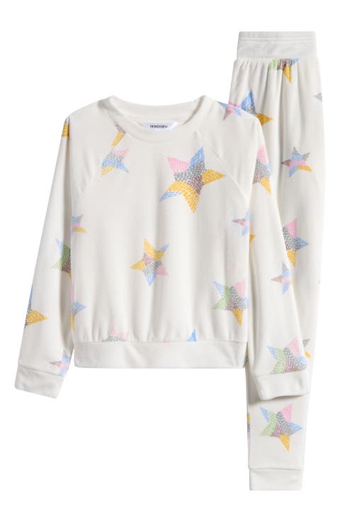 Kids' Snuggle Up Print Lounge Sweatshirt & Joggers Set