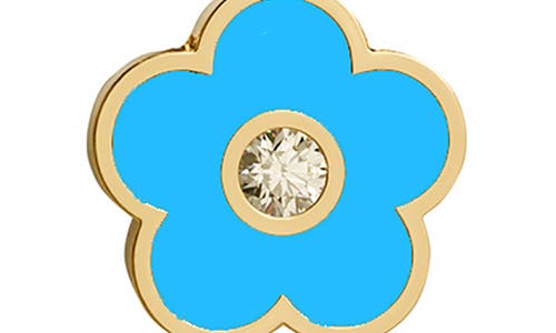Gabi Rielle Agate & Cubic Zirconia Flower Stud Earrings In Gold/turquoise