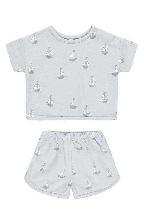 St John Sailboats Applique Short Set main image 1