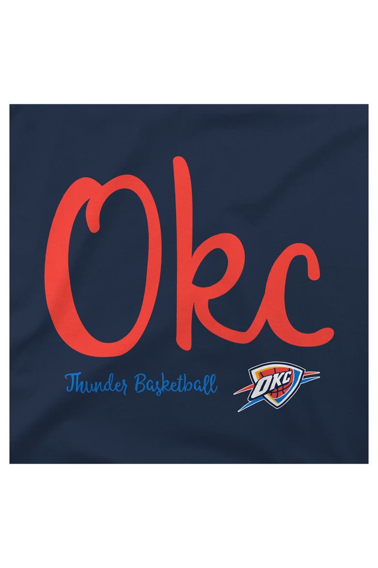 Women's Stadium Essentials  Navy Oklahoma City Thunder 3rd Quarter T-Shirt, Alternate, color, Navy