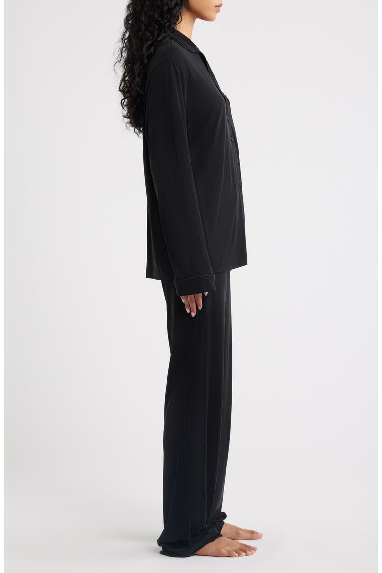 Classic Soft Modal Blend Pajamas, Alternate, color, BLACK