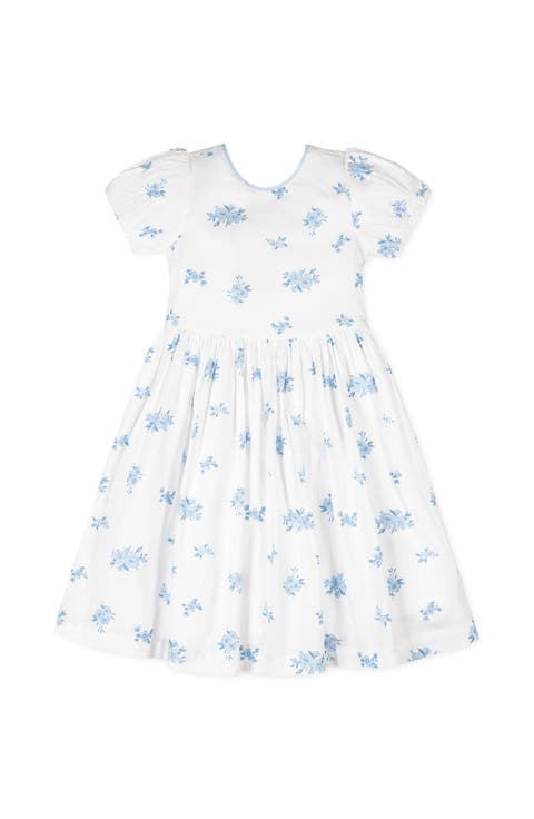 Kids' Organic Puff Sleeve Sateen Party Dress (Toddler, Little Kid and Big Kid)