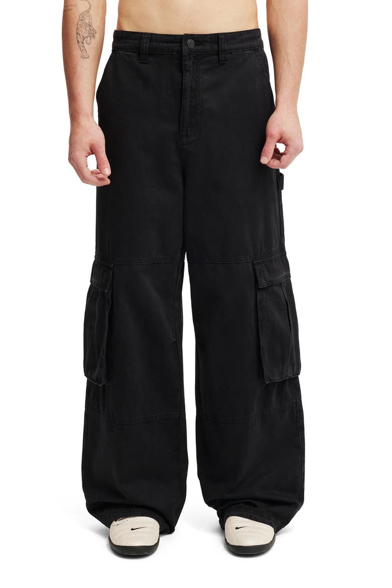 Men's Super Baggy Cargo Pant, Main, color, Black