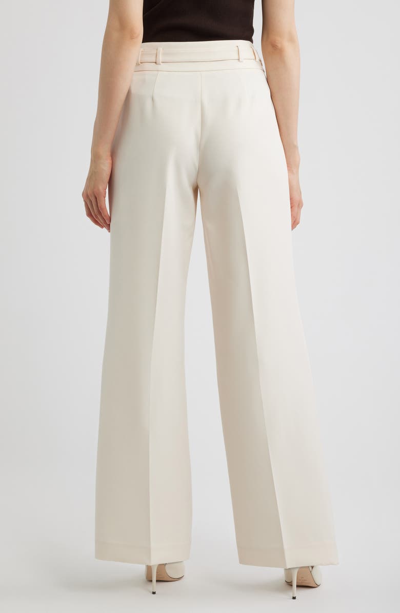 Elie Tahari The Leah Pleated Wide Leg Pants, Alternate, color, Gold Point