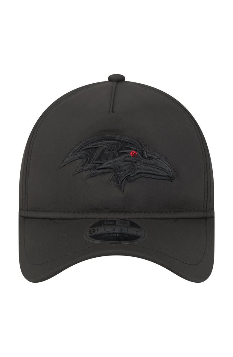 New Era Men's New Era  Black Baltimore Ravens Apex 9FORTY Adjustable Hat, Alternate, color, Black