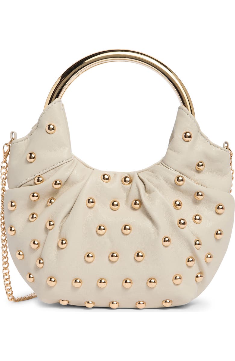 Dolce Vita Becca Stud Shoulder Bag, Main, color, Cream