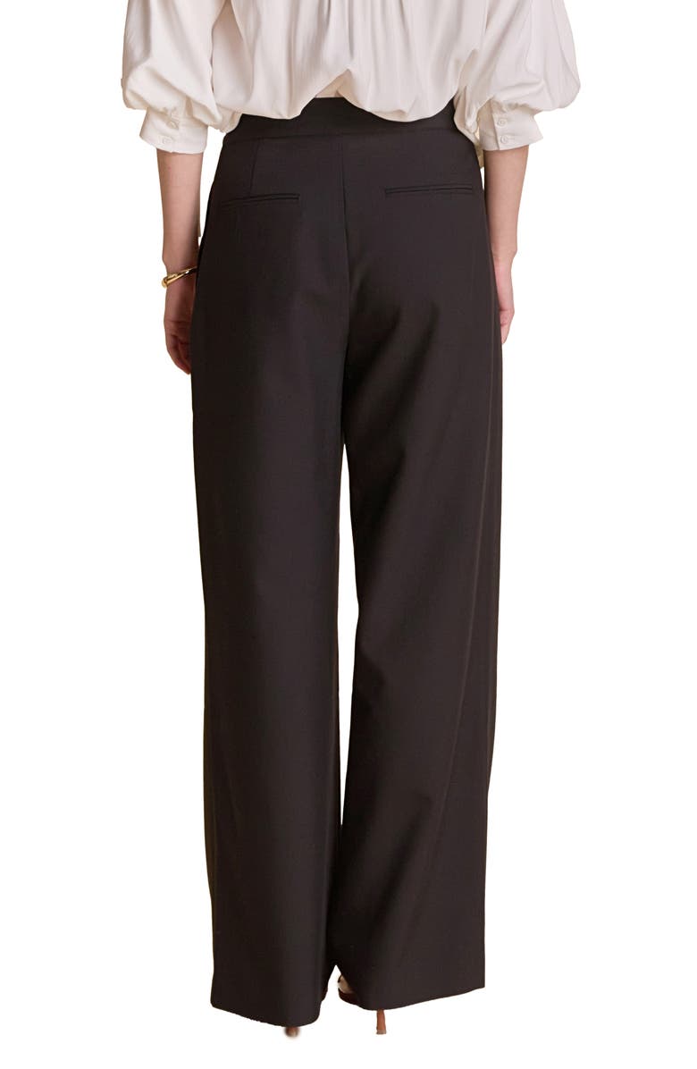 Endless Rose High Waist Wide Leg Pants, Alternate, color, Black