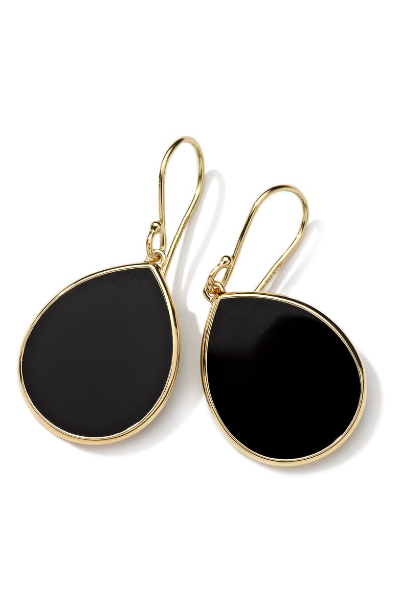 Ippolita Rock Candy Mini Mother of Pearl Teardrop Earrings, Main, color, Gold/ Quartz