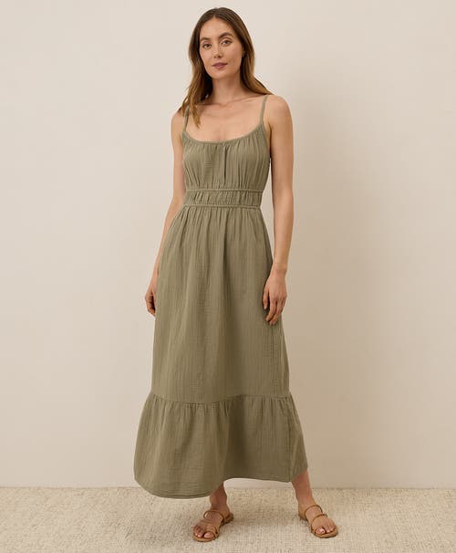 Pact Organic Cotton Coastal Double Gauze Cami Maxi Dress