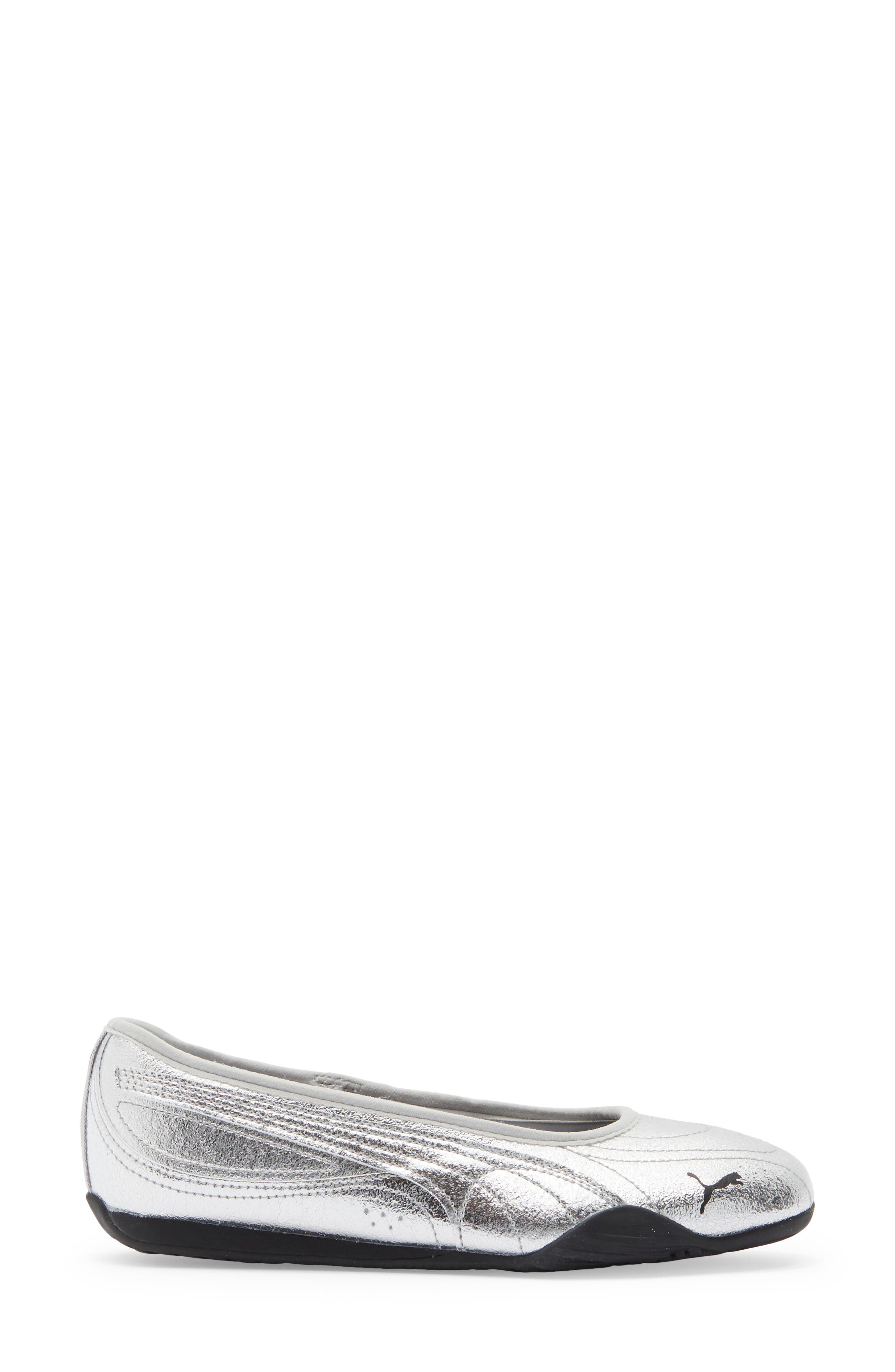 PUMA Catch Soleil Ballerina Flat, Alternate, color, Puma Silver/ Puma Black