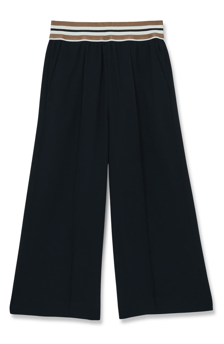 Reiss Kids' ABS Wide Leg Pull-On Pants, Main, color, Navy