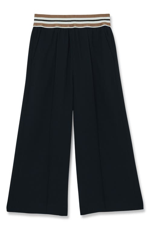 Reiss Kids' Abs Wide Leg Pull-on Pants In Blue
