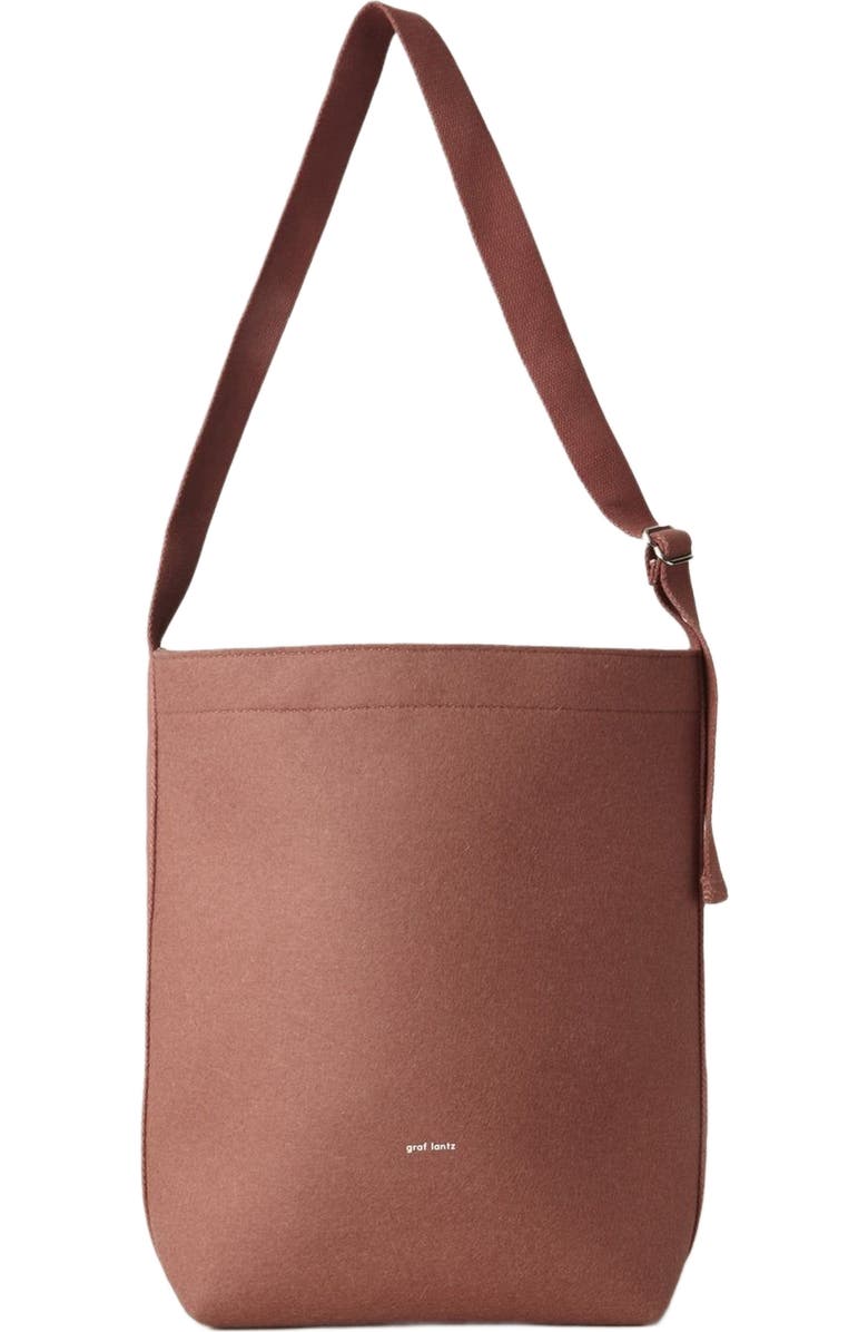 Graf Lantz Campus Merino Wool Tote, Main, color, Terracotta