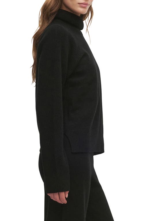 Favorite Daughter The Minimalist Cashmere Turtleneck Sweater In Black
