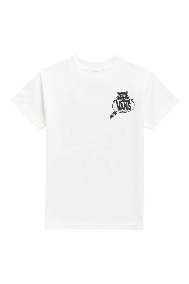 Kids' Dumpster Raccoon Graphic T-Shirt, Main, color, WHITE