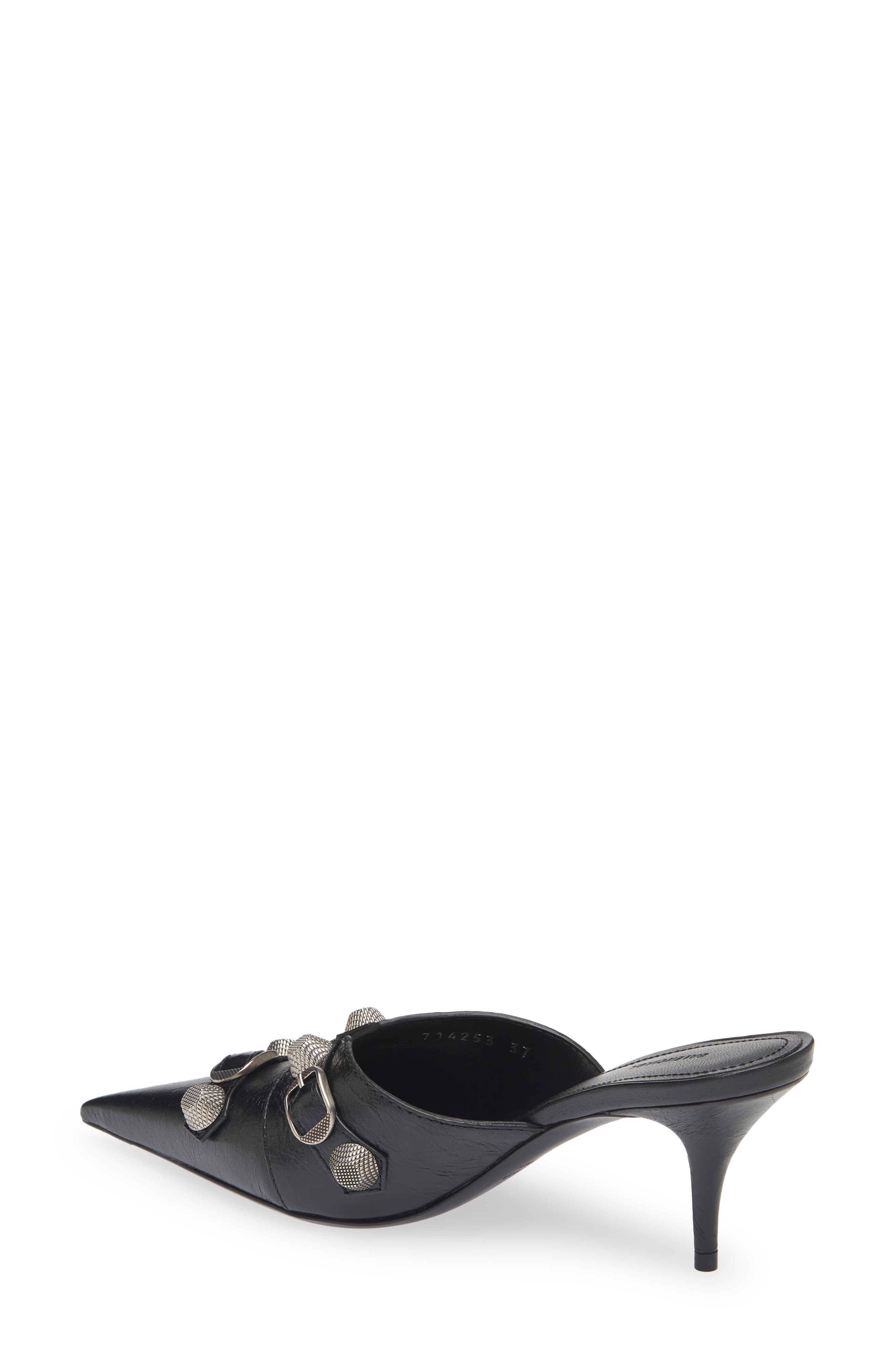 Balenciaga Cagole Pointed Toe Mule, Alternate, color, 