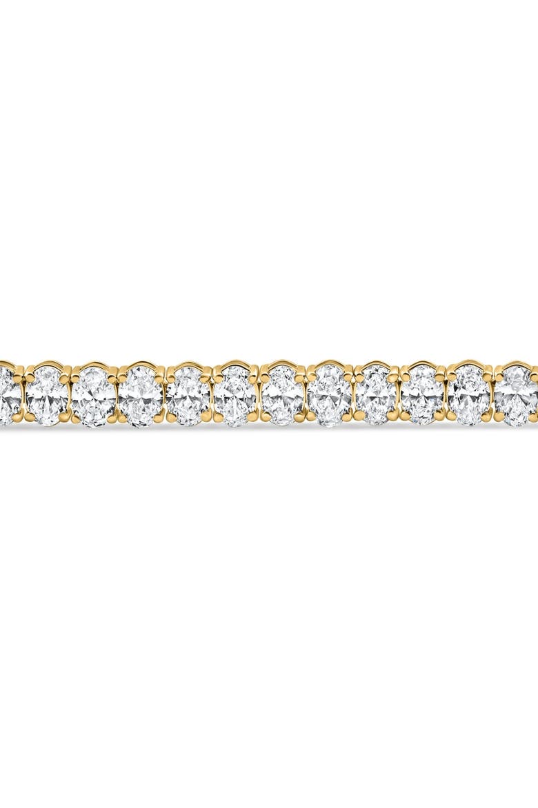 10Ct Oval Cut Diamond Tennis Bracelet 7" 14k Gold Lab Grown, Alternate, color, 14k Yellow Gold
