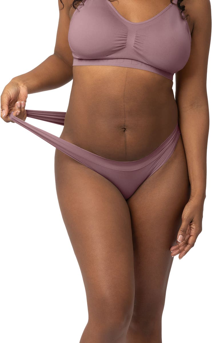 Kindred Bravely Grow with Me Maternity & Postpartum Thong, Alternate, color, Twilight