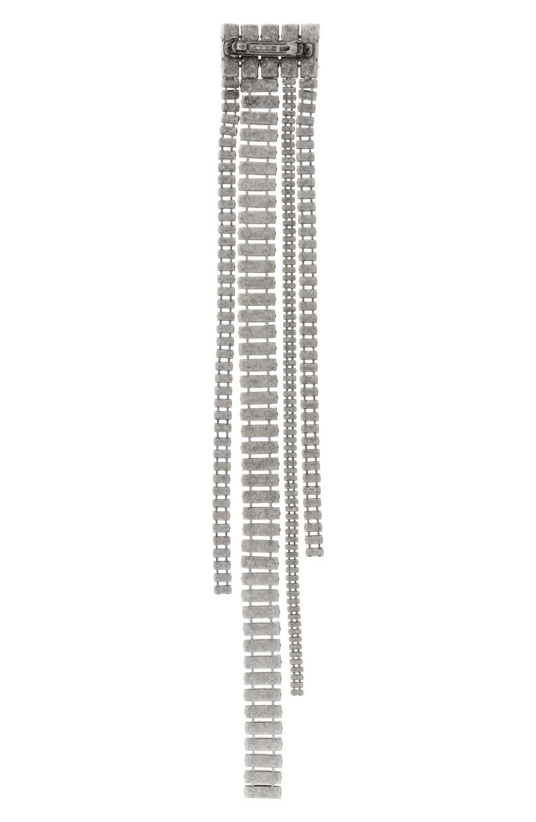 Area Medium Crystal Baguette Fringe Barrette, Alternate, color, 
