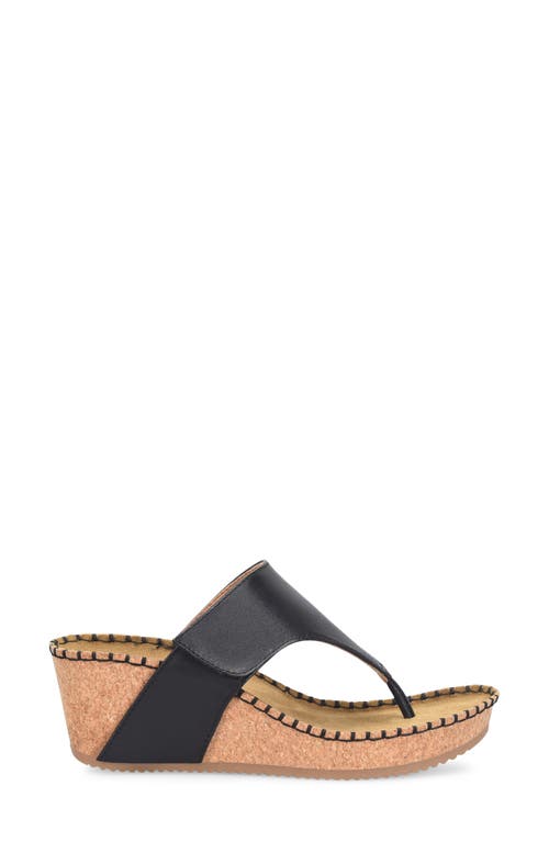 Comfortiva Edwyn Platform Wedge In Black
