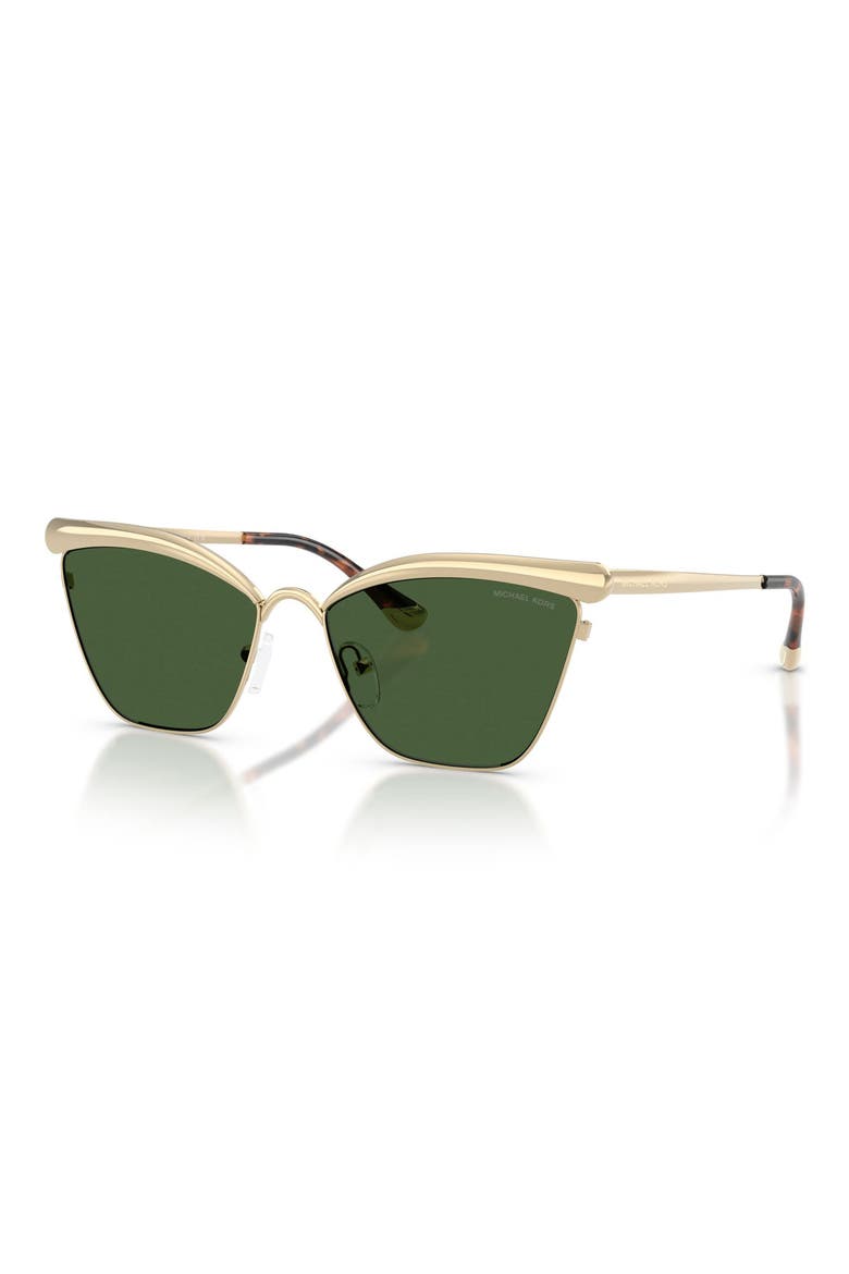 Scottsdale 56mm Cat Eye Sunglasses, Alternate, color, LIGHT GOLD