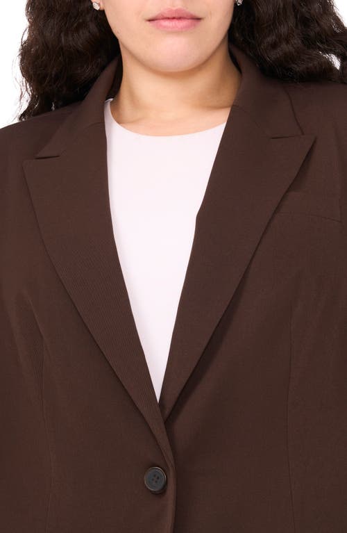 Halogenr Halogen(r) Clean One-button Blazer In Brown