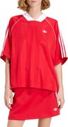adidas 3-Stripes Jacquard V-Neck Top