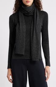 Eileen Fisher Shimmer Merino Wool Blend Scarf