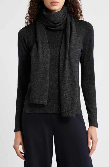 Eileen Fisher Shimmer Merino Wool Blend Scarf