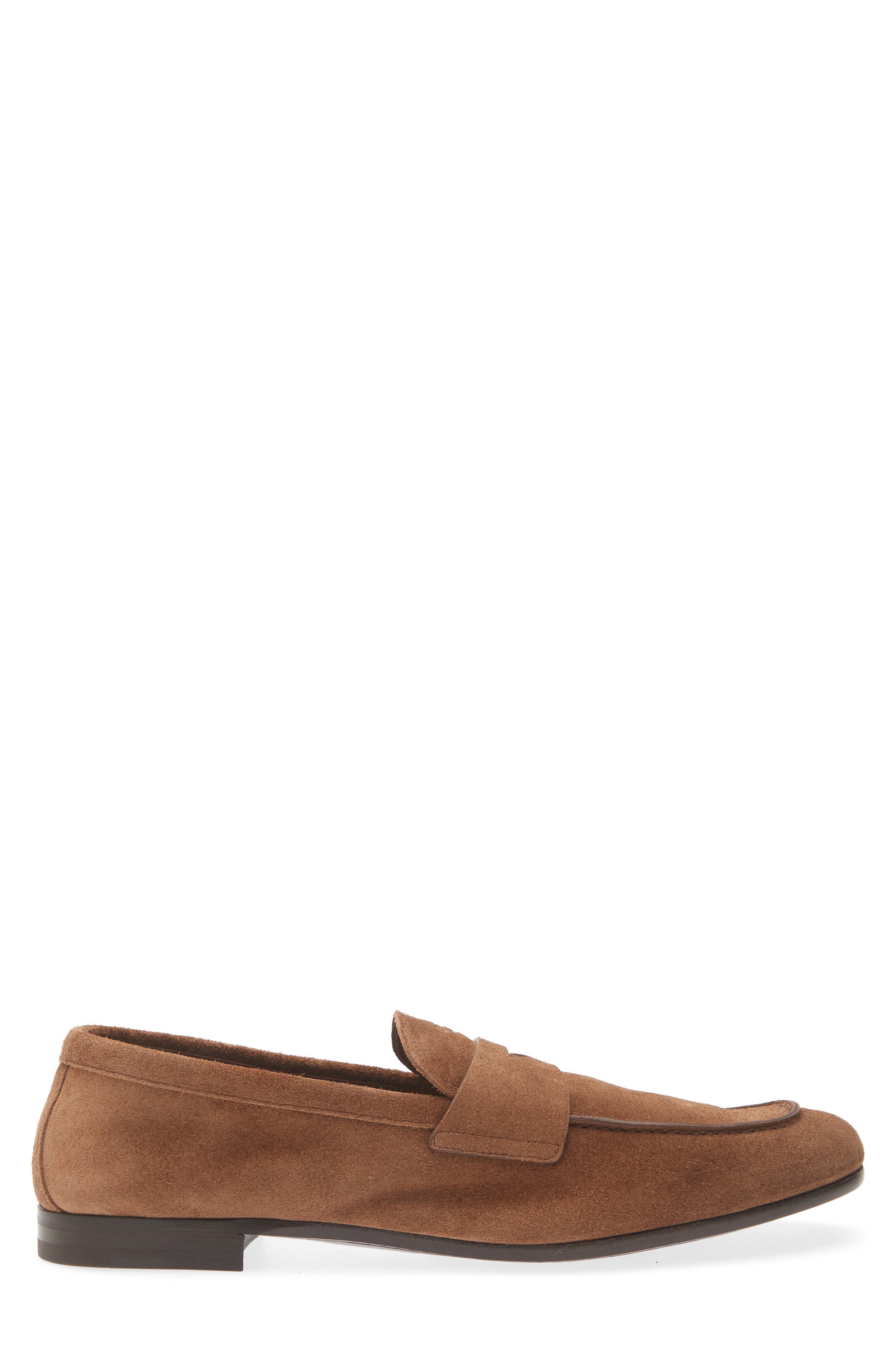 Prada Piped Loafer, Alternate, color, Cacao