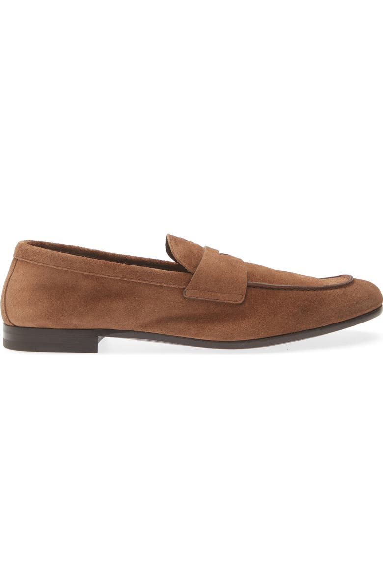 Prada Piped Loafer, Alternate, color, Cacao