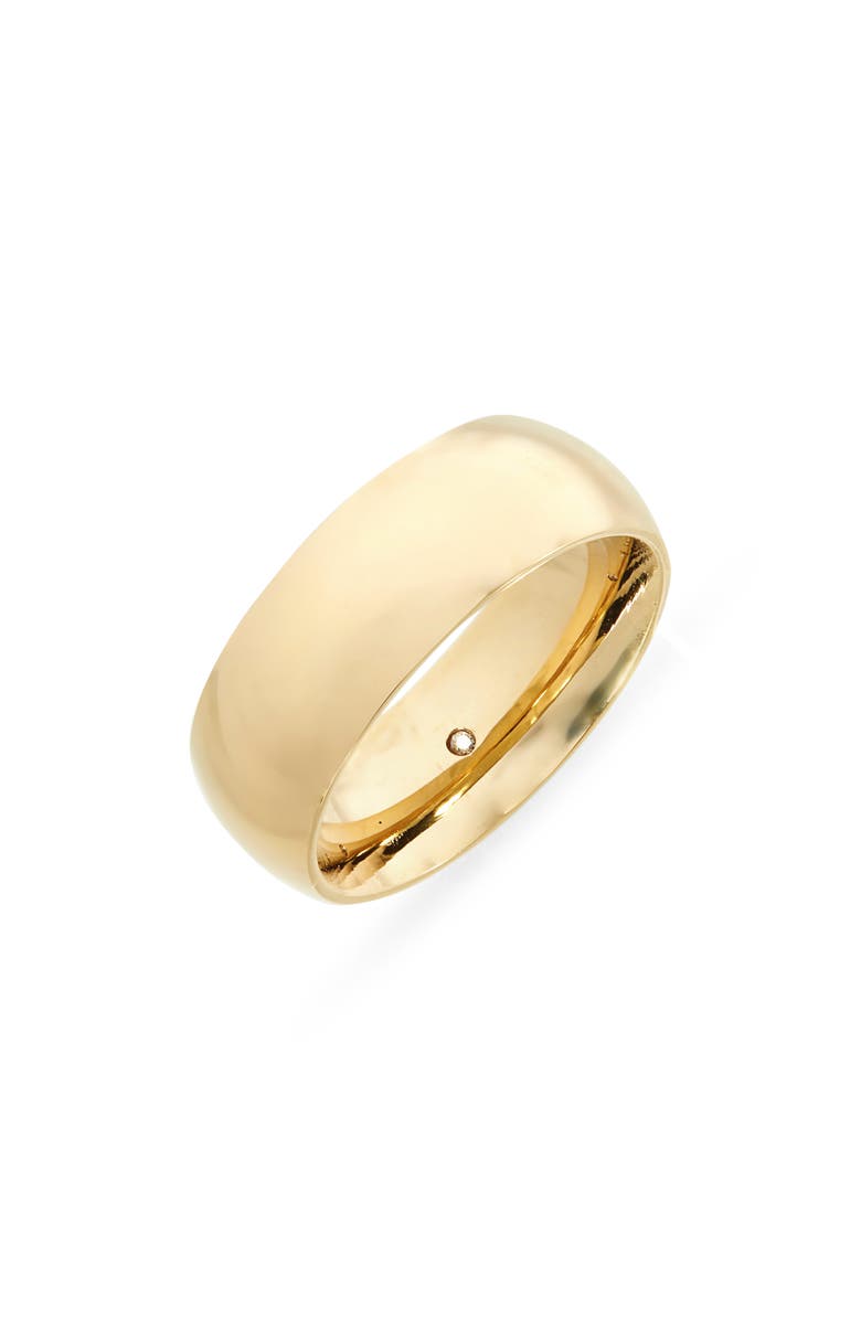 Nordstrom Waterproof Comfort Band Ring, Main, color, Gold