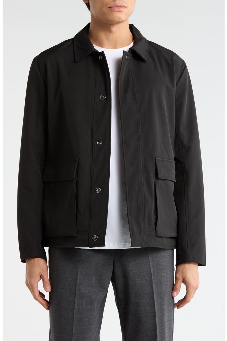 Cargo Pocket Coach Jacket, Main, color, BLACK