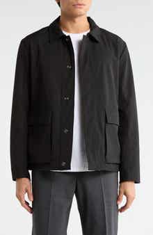 Elie Tahari Cargo Pocket Coach Jacket