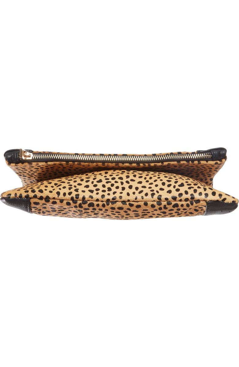 Sole Society Jemma Genuine Calf Hair Clutch, Alternate, color,