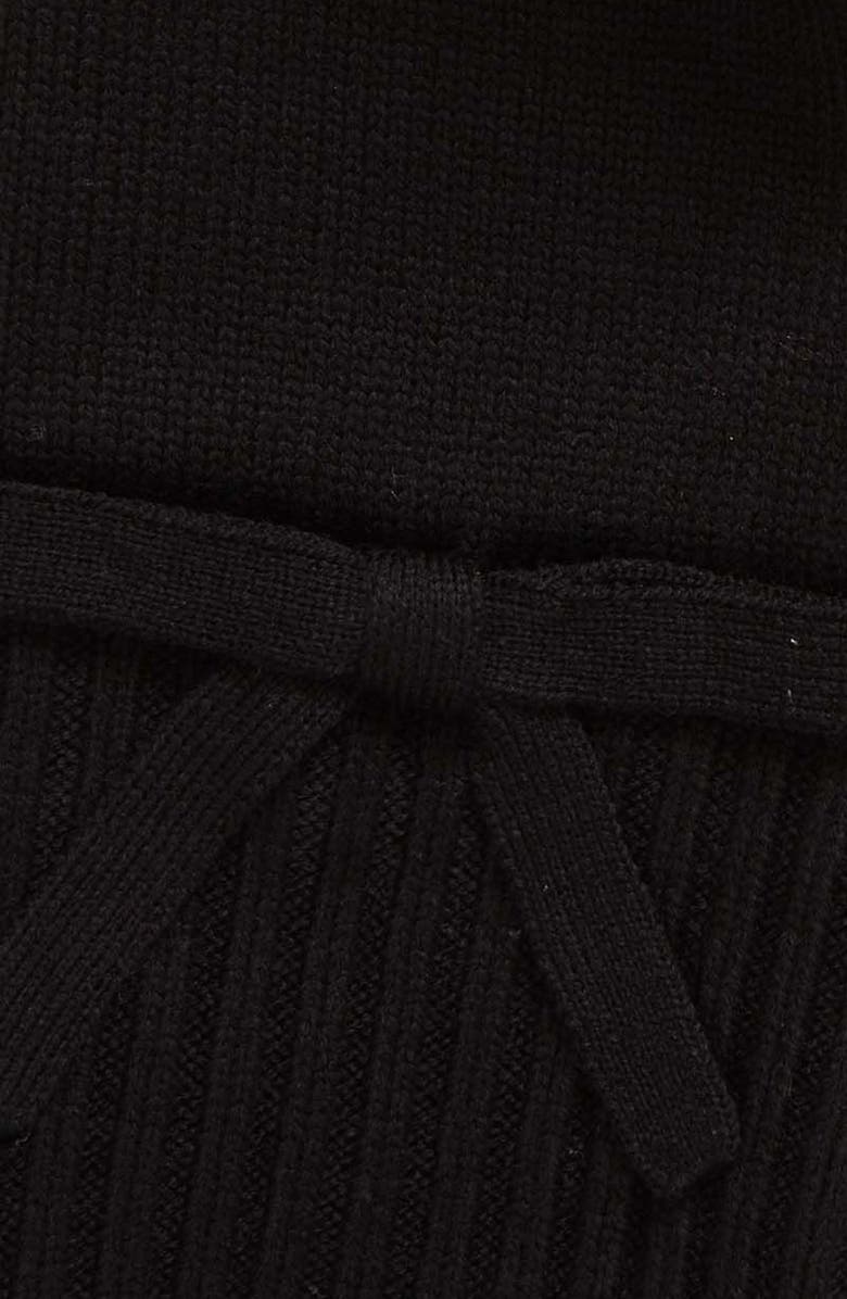 Kate Spade New York bow accent scarf, Alternate, color, Black